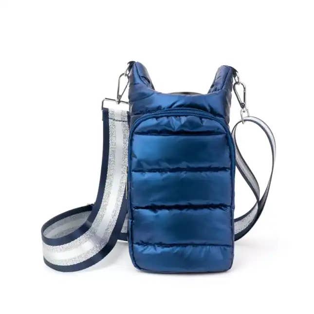 Babs + Birdie: The Capri | Tumbler Carrier Crossbody: Blue
