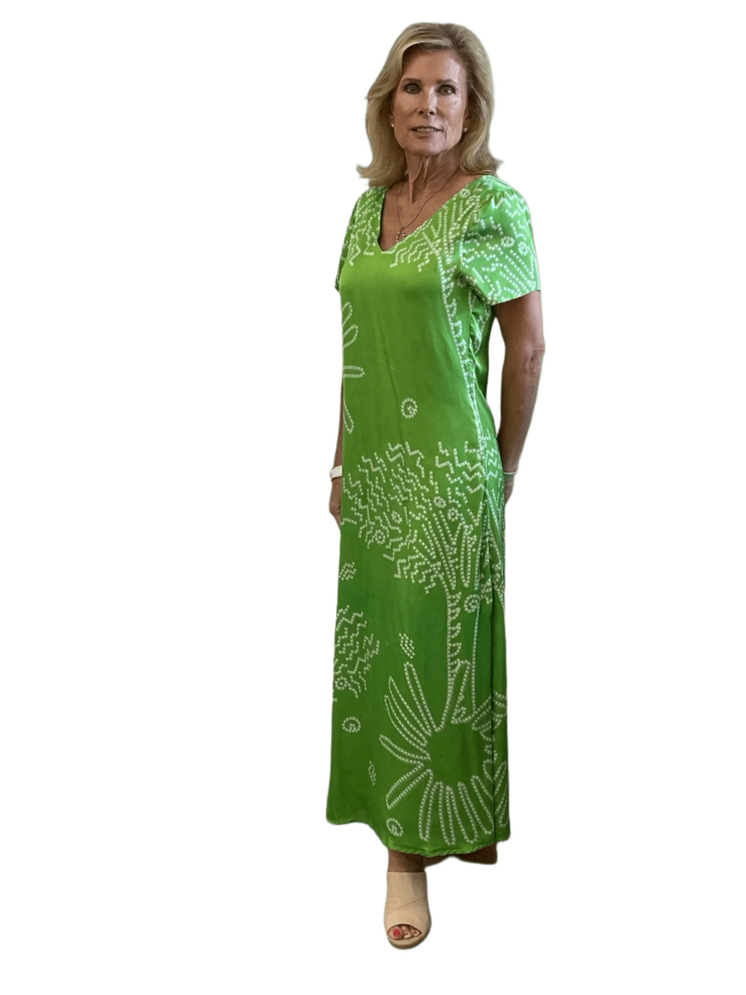 Anna Cate - Midi Anna Dress: Frond - Shorely Chic Boutique