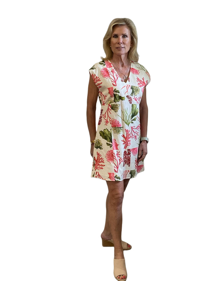 Anna Cate - Walker Dress: Pink Reef - Shorely Chic Boutique