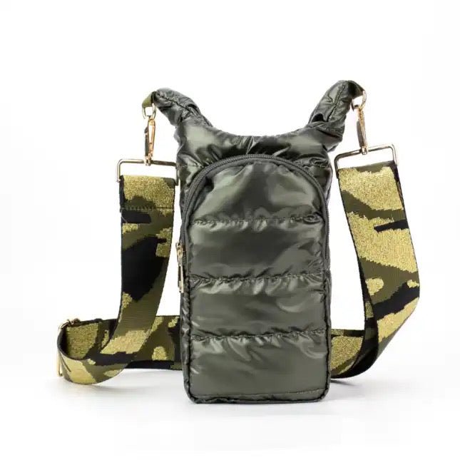 Babs + Birdie: The Capri | Tumbler Carrier Crossbody: Olive - Shorely Chic Boutique