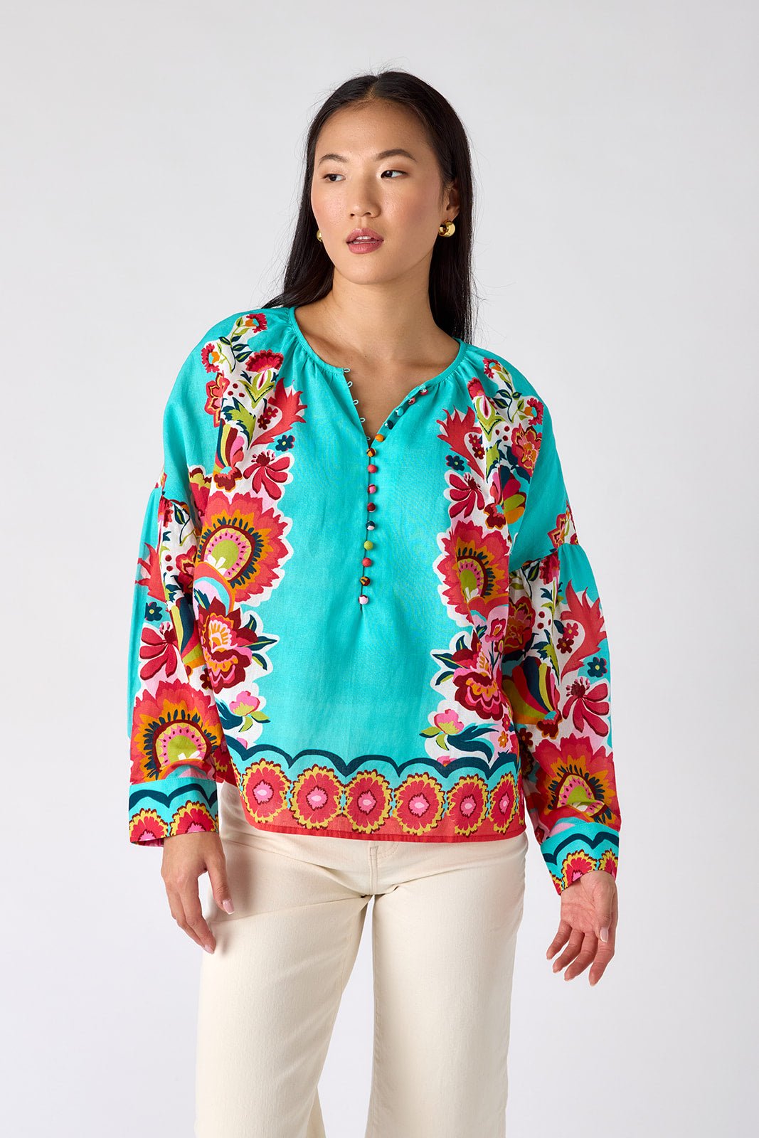 Crosby: Bryleigh Top: Petal Paradise - Shorely Chic Boutique