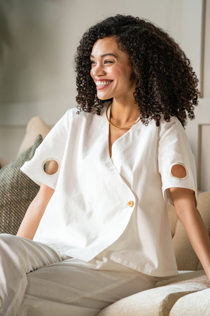 Crosby: Coen Top: White - Shorely Chic Boutique