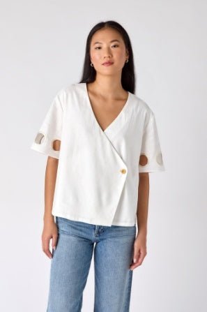 Crosby: Coen Top: White - Shorely Chic Boutique