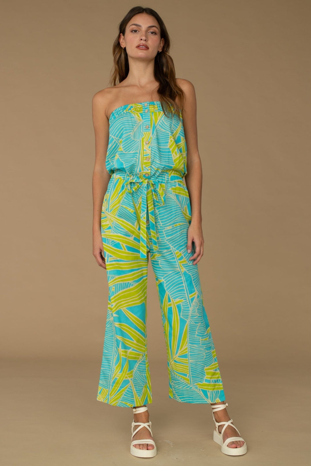 Olivia James - Grace Jumpsuit: Breeze - Shorely Chic Boutique