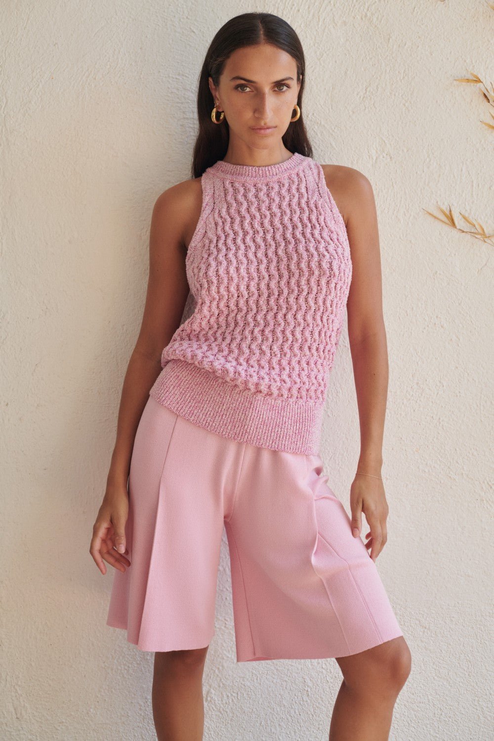 Sita Murt - Knitted Bermuda: Pink - Shorely Chic Boutique