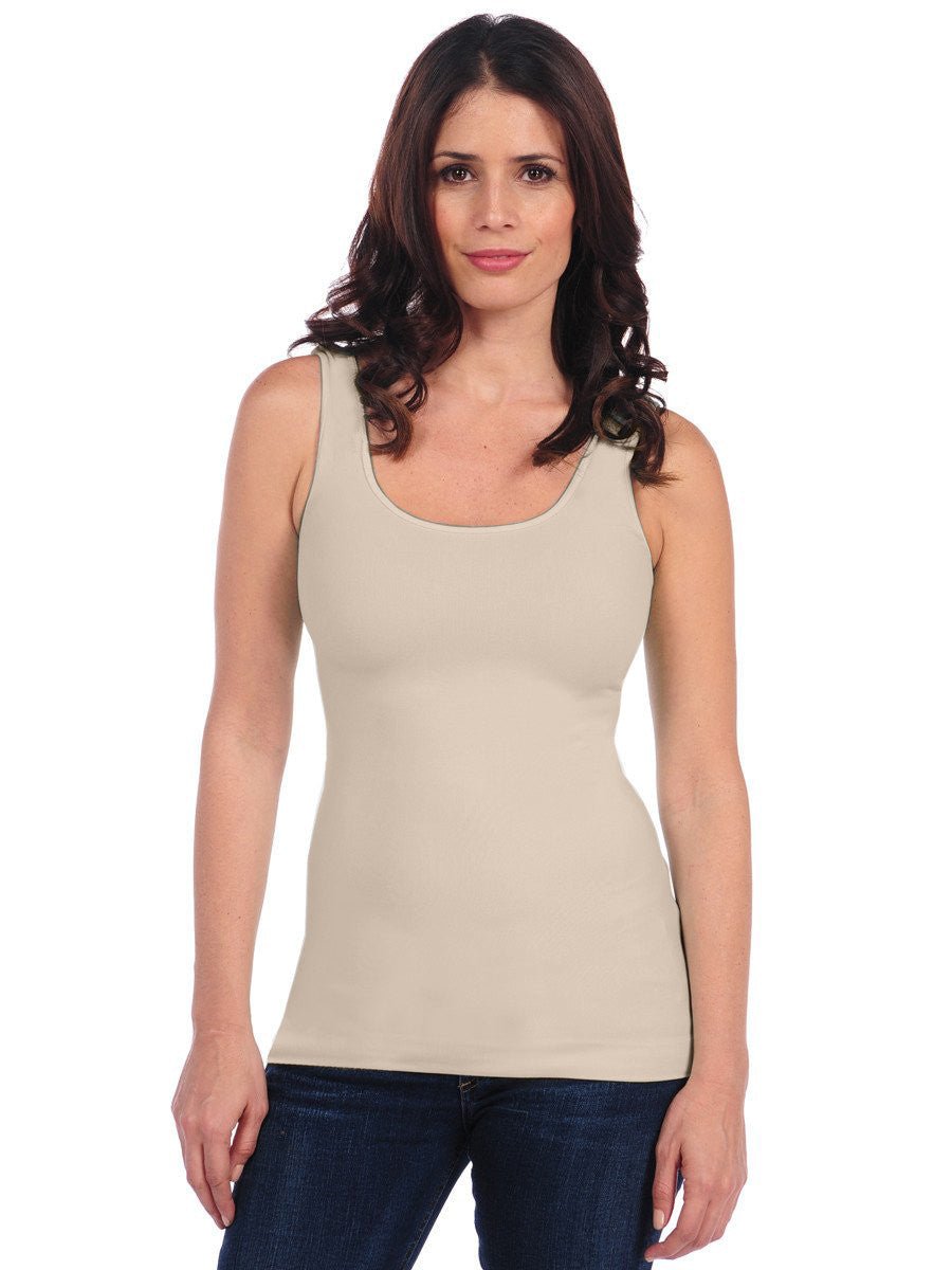 Tees by Tina - UNeck Tank - Stone - Shorely Chic Boutique