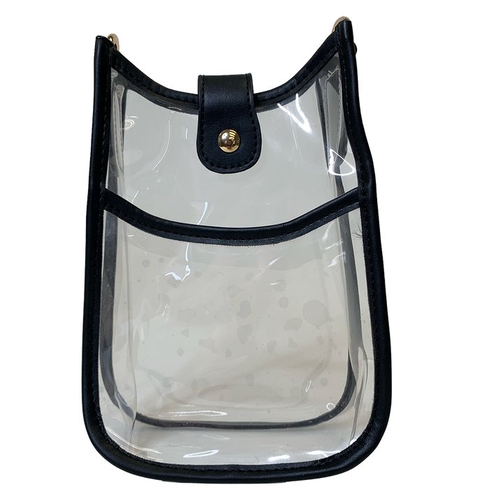 Adhorned - Brenna Game Day Phone Bag: Clear/Blk - Shorely Chic Boutique