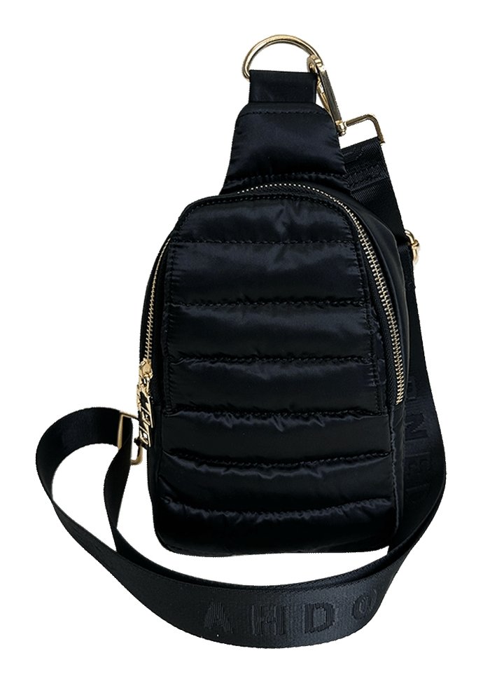 Ahdorned - Eliza Quilted Puffy Sling: Black – Shorely Chic Boutique