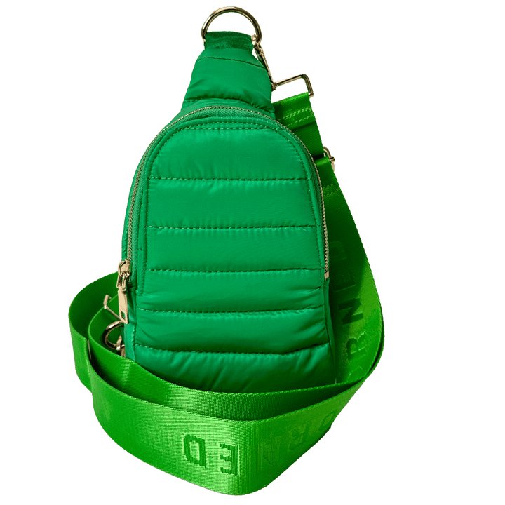 Ahdorned - Eliza Quilted Puffy Sling: Green Apple - Shorely Chic Boutique