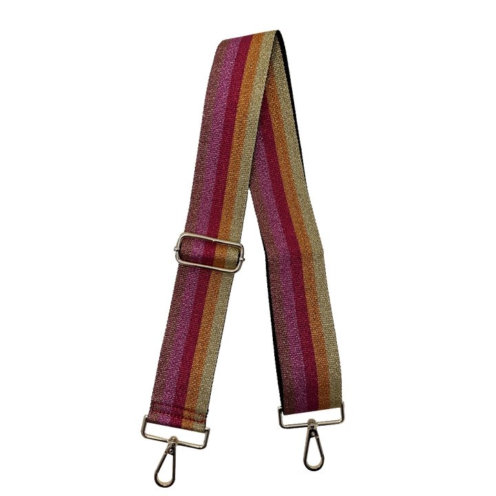 Ahdorned - Metallic Multi Stripe Strap: Red/Pink/Orange - Shorely Chic Boutique