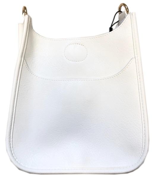 Ahdorned Mini Vegan Messenger No Strap White – Shorely Chic