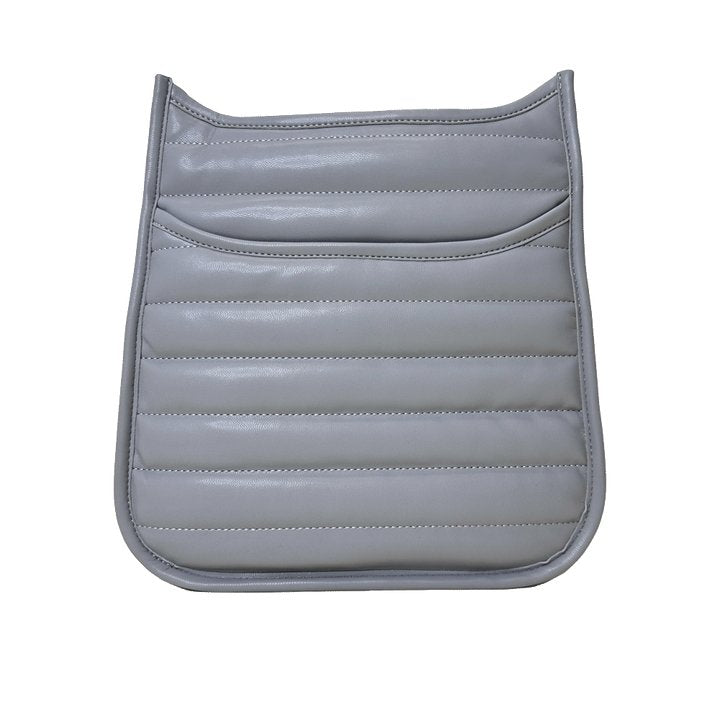 Ahdorned-Sarah Quilted Faux Leather Zip Top Messenger - Grey (Silver) - Shorely Chic Boutique