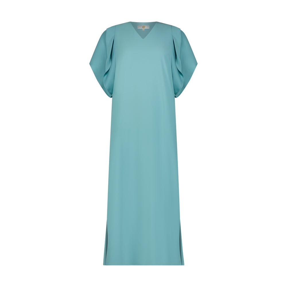 Anna Cate - Meredith Midi S/S Dress - Aqua Sea - Shorely Chic Boutique