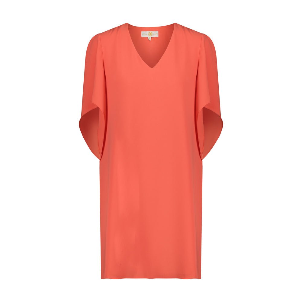 Anna Cate - Meredith S/S Dress: Bright Coral - Shorely Chic Boutique
