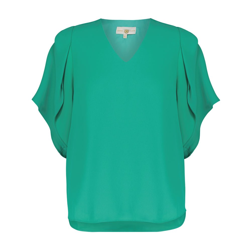 Anna Cate - Serena S/S Top - Billard Green - Shorely Chic Boutique