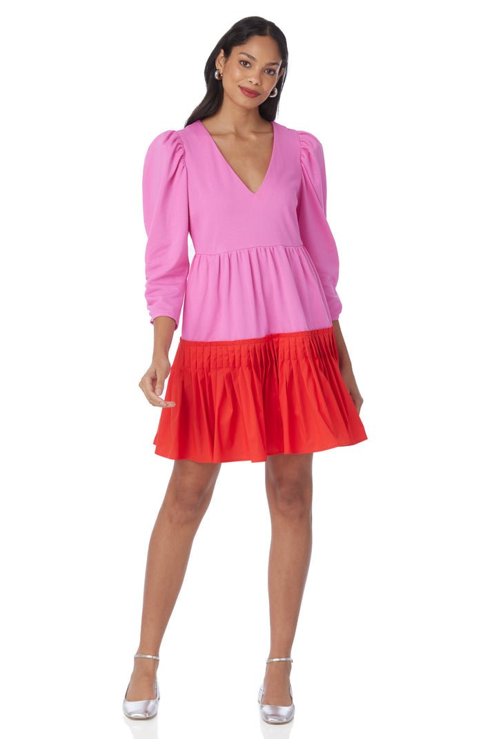 Crosby - Blake Dress: Fuchsia/Red - Shorely Chic Boutique