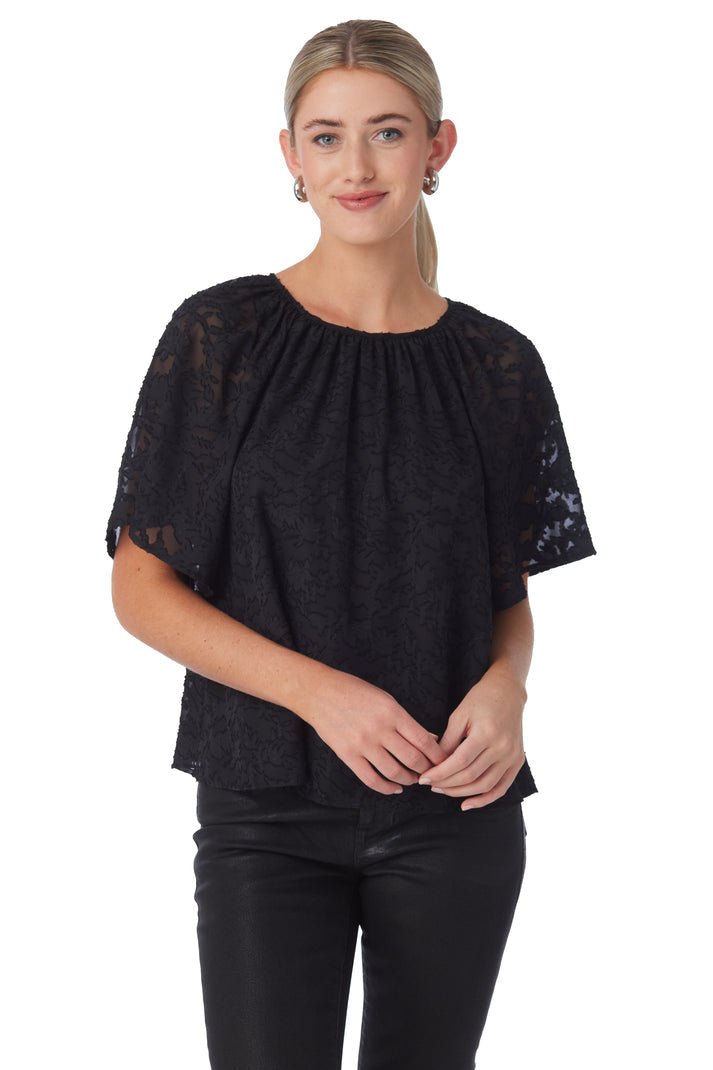 Crosby: Brynn S/S Top: Black - Shorely Chic Boutique