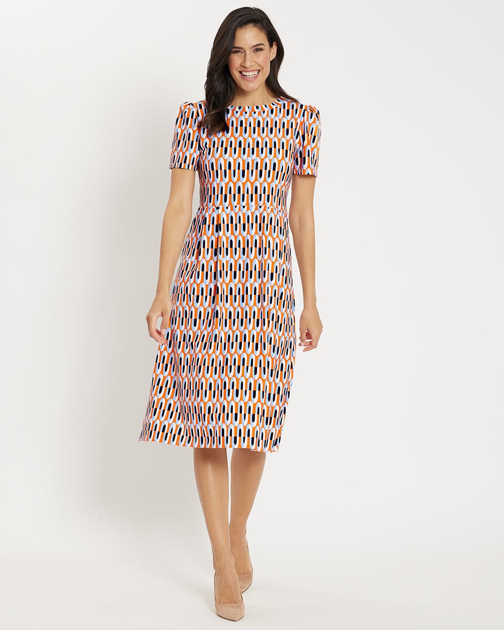 Jude Connally - Stacey Mod Arch Dress: Clementine - Shorely Chic Boutique