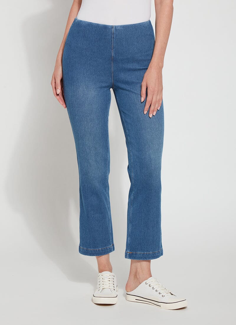 Lysse - Baby Bootcut Denim (27" Inseam): Mid Wash - Shorely Chic Boutique