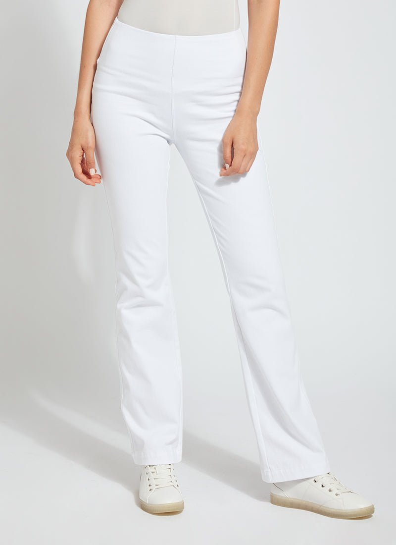 Lysse - Baby Bootcut Denim (32" Inseam): White - Shorely Chic Boutique