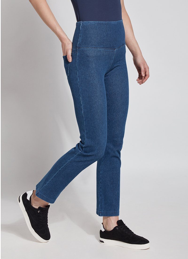 Lysse - Denim Straight Leg (30" Inseam): Mid Wash - Shorely Chic Boutique