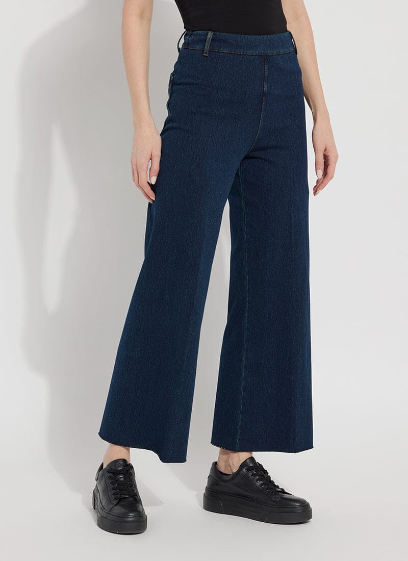 Lysse - Erin Hi Waist Wide Leg Denim (28" Inseam): Indigo - Shorely Chic Boutique