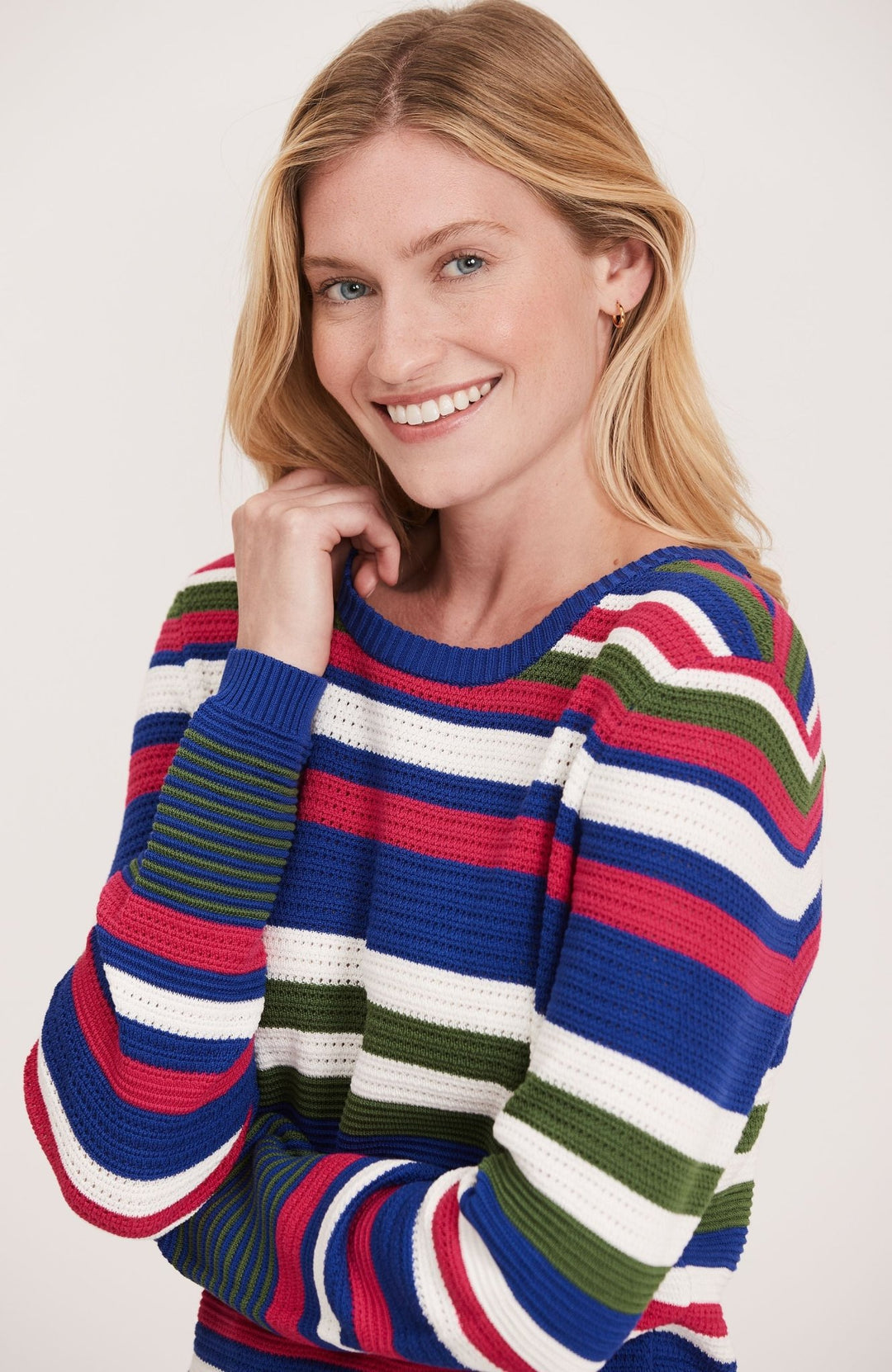 Tyler Boe - Ottoman Striped Sweater: Multi - Shorely Chic Boutique