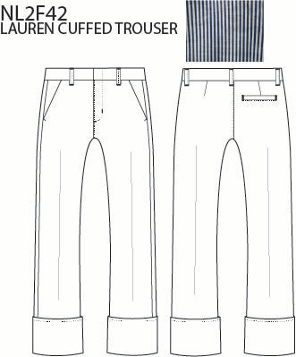 LAUREN CUFFED TROUSER