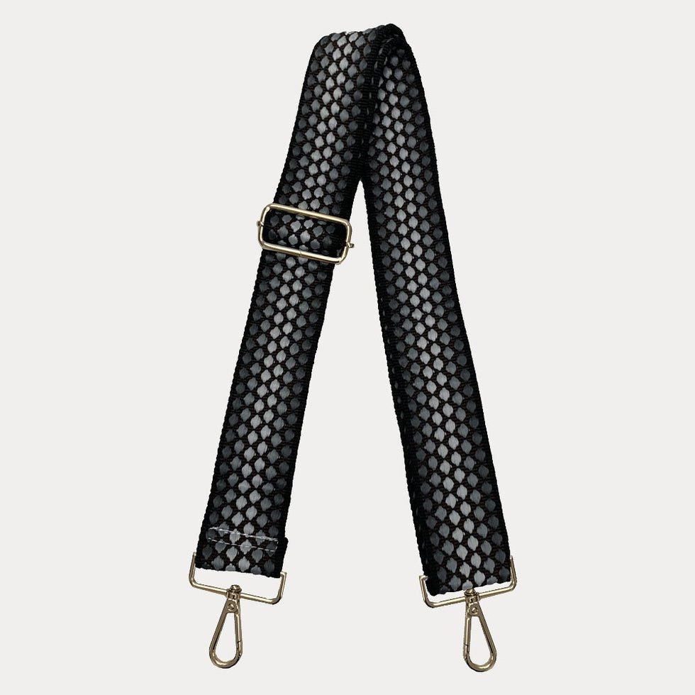 Ahdorned - 2" Bubble Adjustable Bag Strap: Black (Gold Hardware) - Shorely Chic Boutique