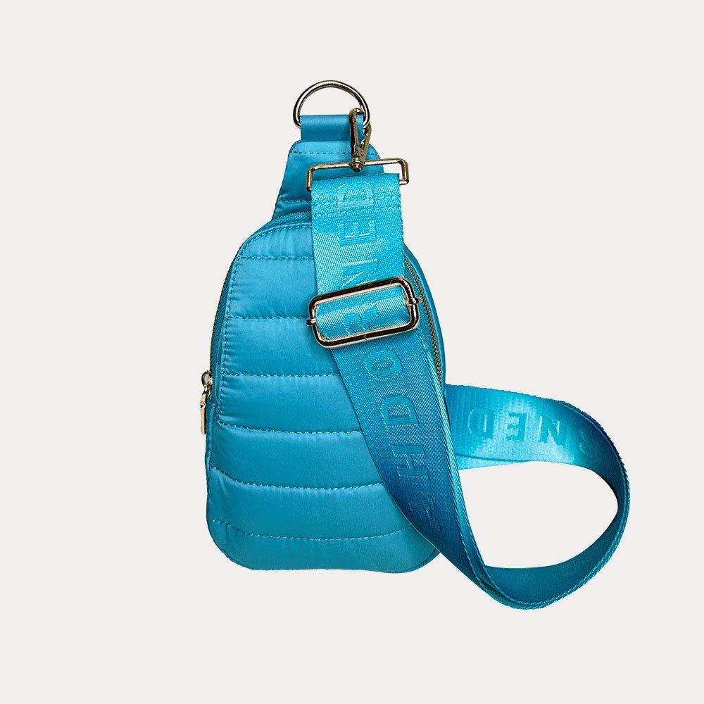 Ahdorned - Eliza Quilted Puffy Sling: Turquoise - Shorely Chic Boutique