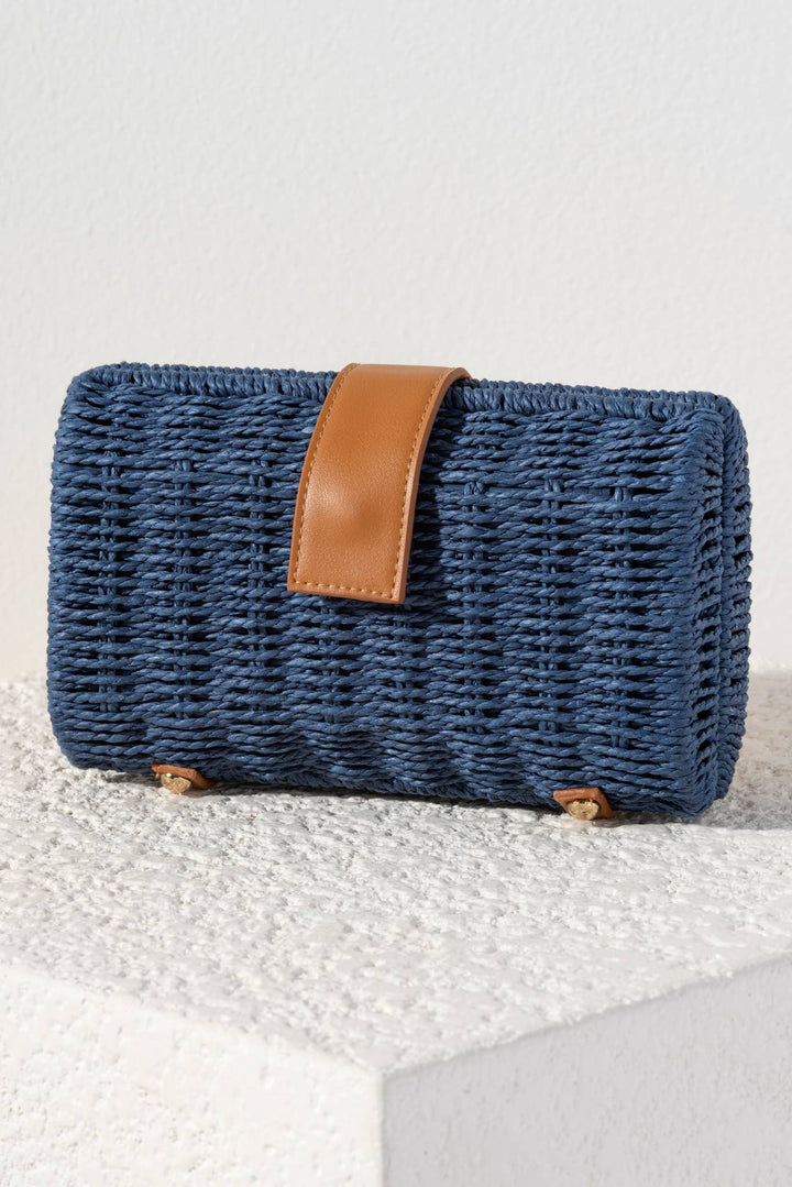 AUGUSTINE CLUTCH: Navy - Shorely Chic Boutique