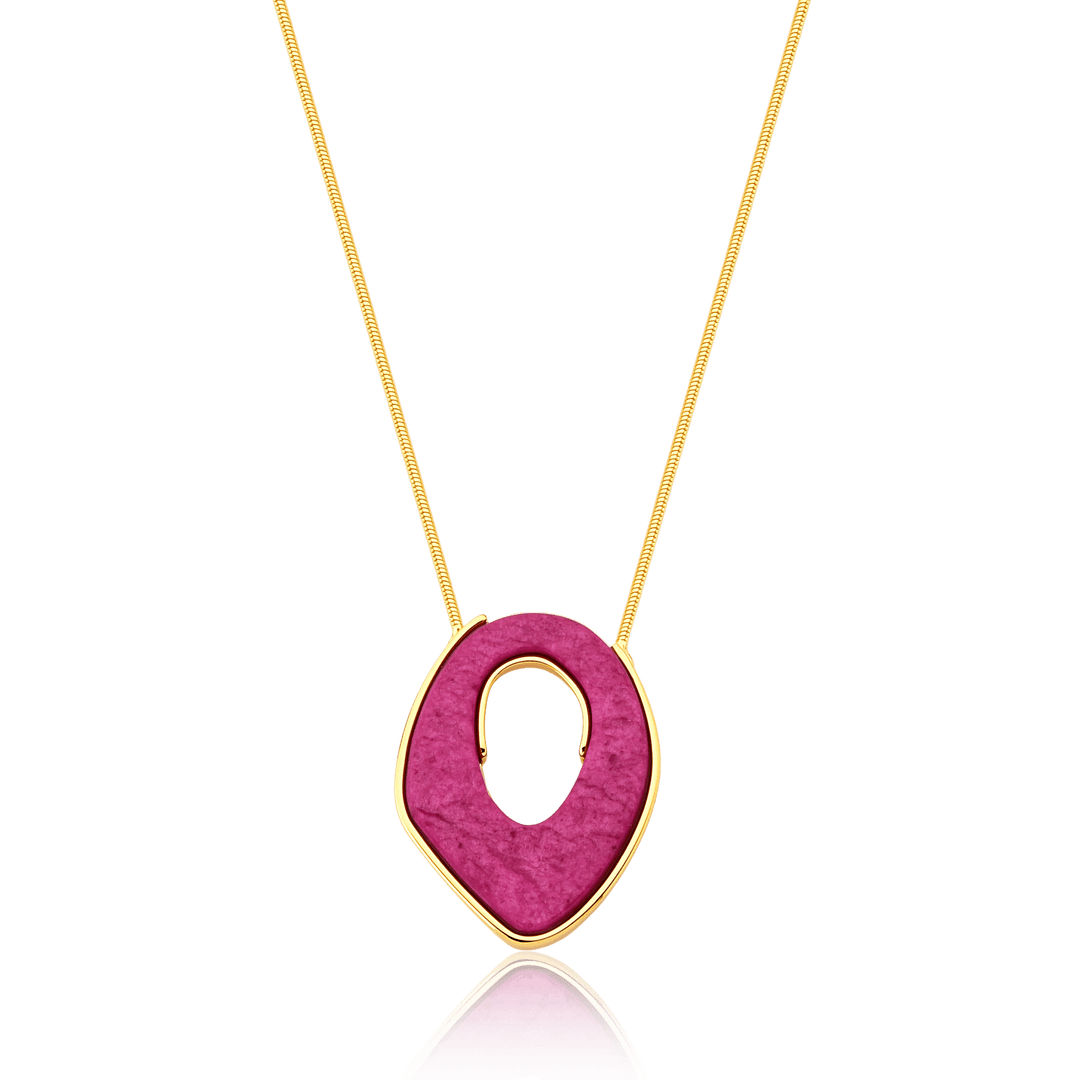 Ayla - Mare Necklace: Gold/Pink Feldspar - Shorely Chic Boutique