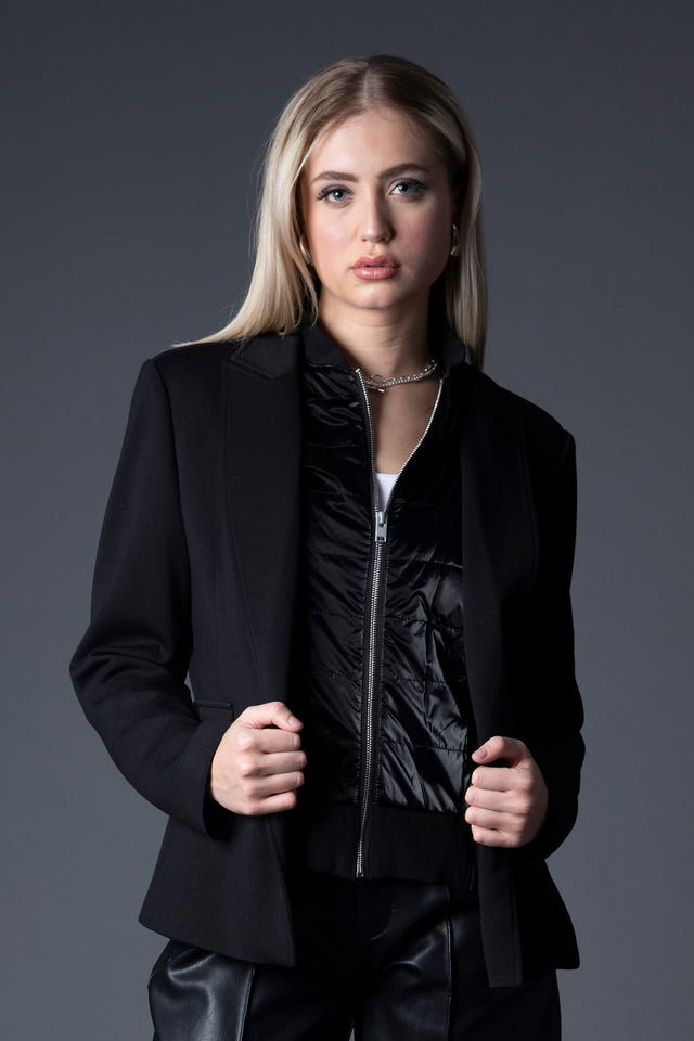 Blue Mineral: Helen Fireside Blazer - Blk/Blk - Shorely Chic Boutique