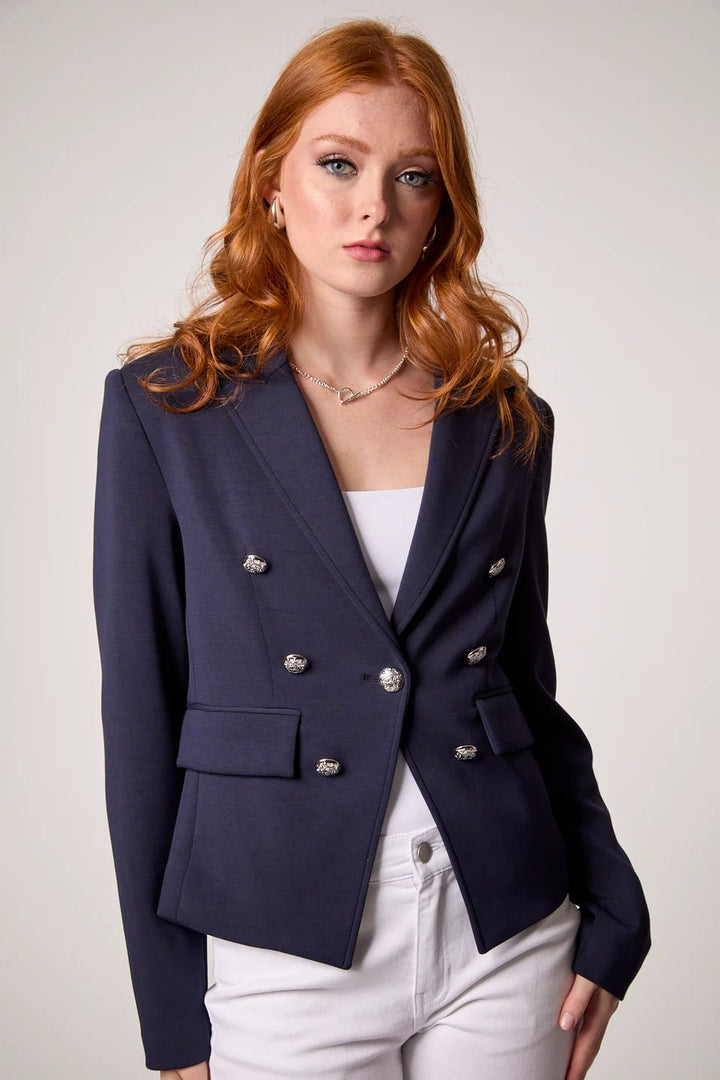 Blue Revival: Kasey Hooded Nautical Blazer - Navy - Shorely Chic Boutique