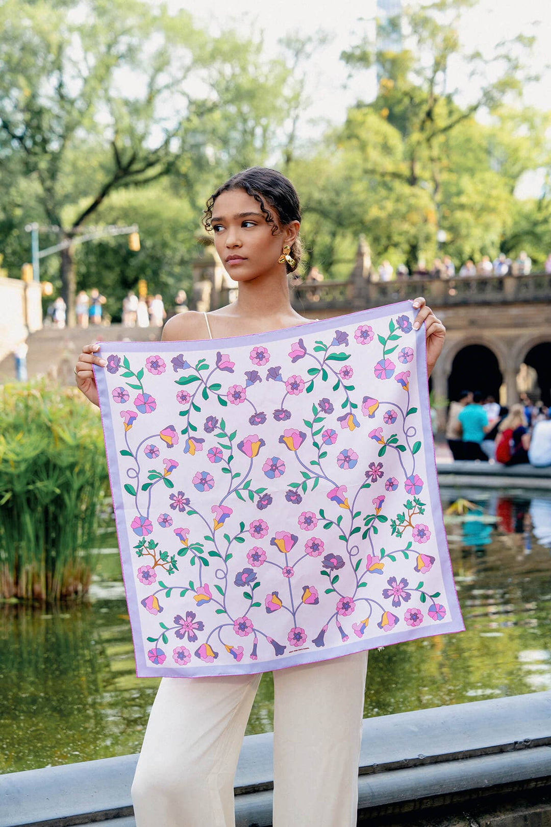 Blush Botanica Double Sided Silk Scarf - Shorely Chic Boutique