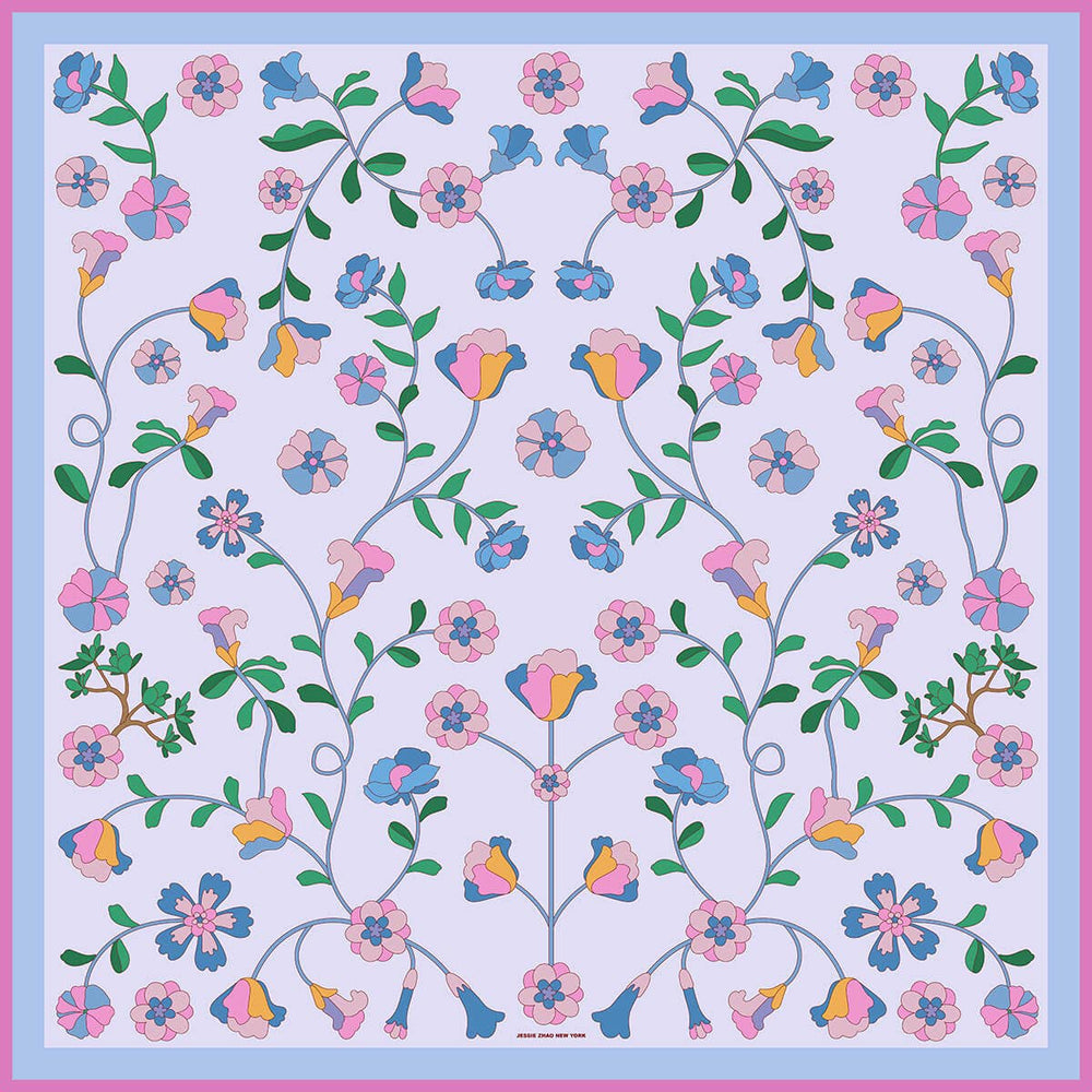 Blush Botanica Double Sided Silk Scarf - Shorely Chic Boutique