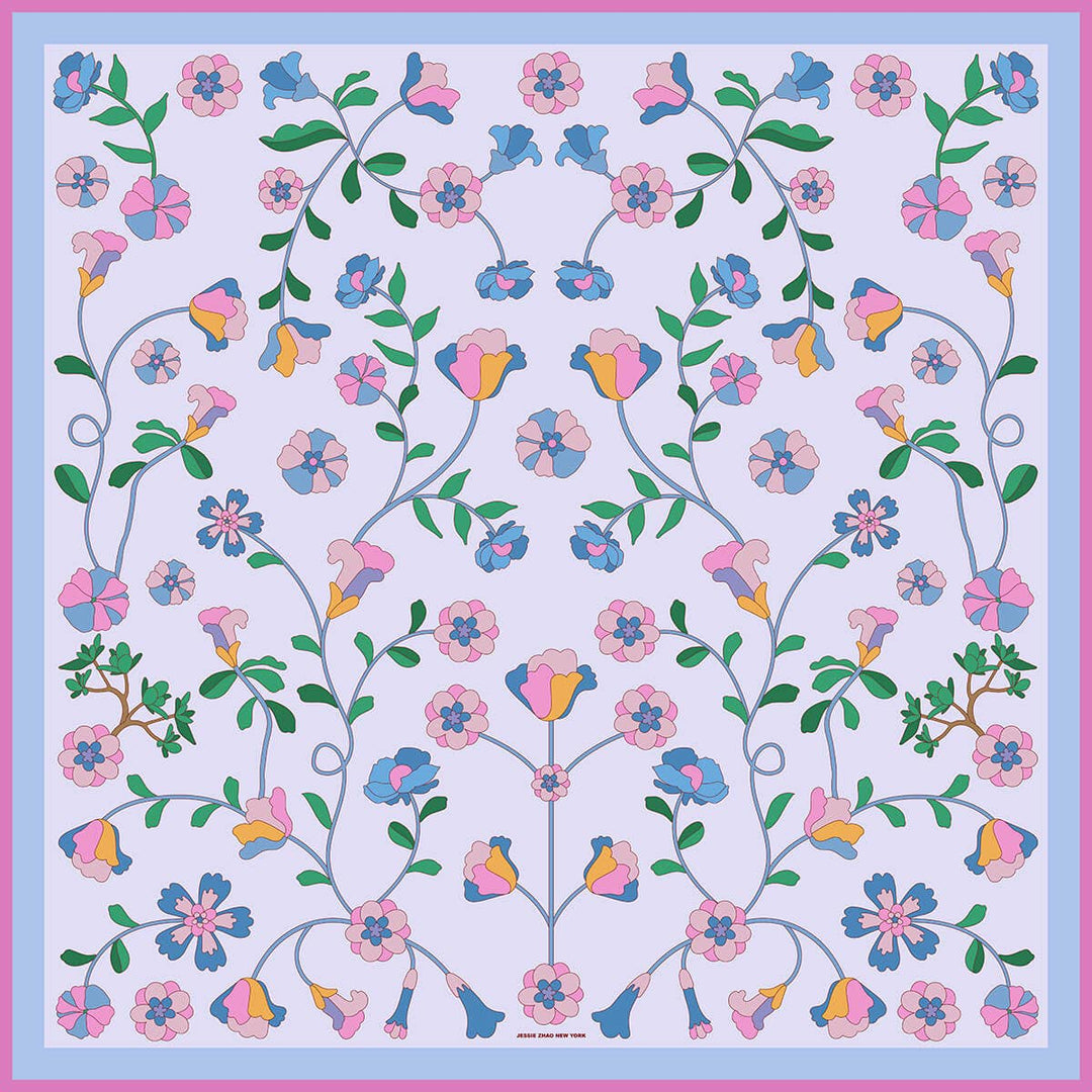 Blush Botanica Double Sided Silk Scarf - Shorely Chic Boutique