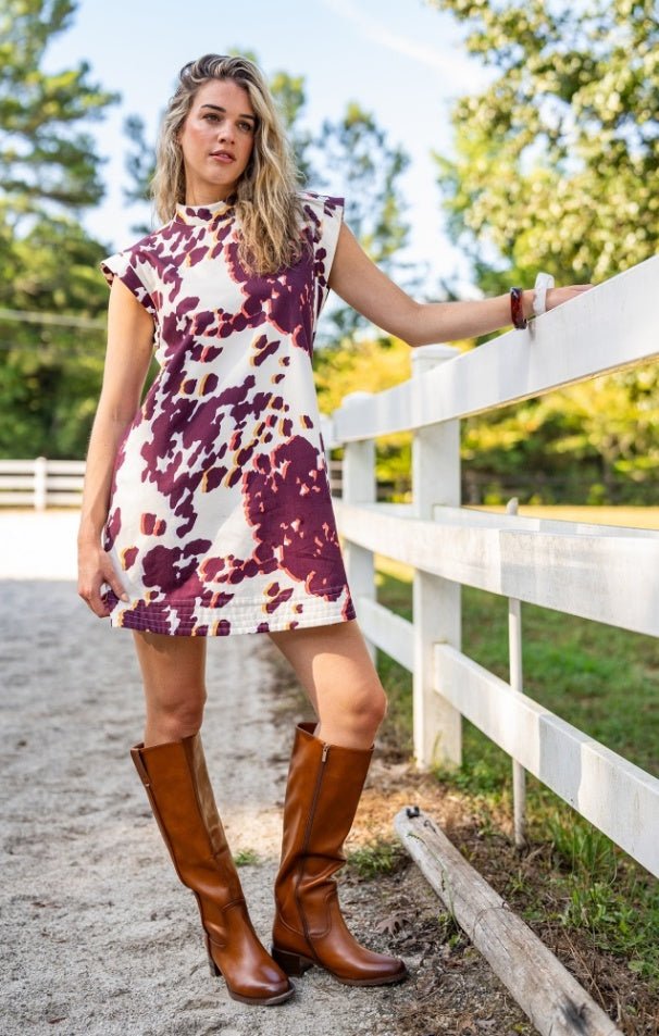 Crosby: Beatrix Palomino Print Dress: Multi - Shorely Chic Boutique