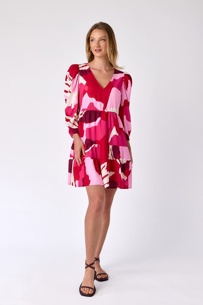 Crosby: Bissy Lilium Dress: Pink Multi - Shorely Chic Boutique