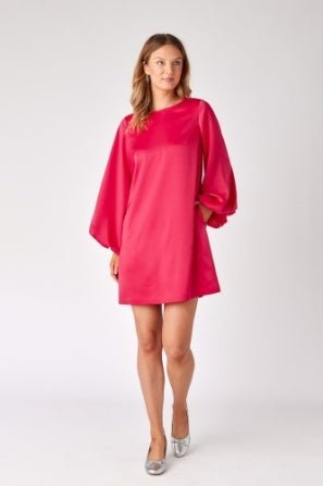 Crosby: Cecily Dress: Vivacious Pink - Shorely Chic Boutique