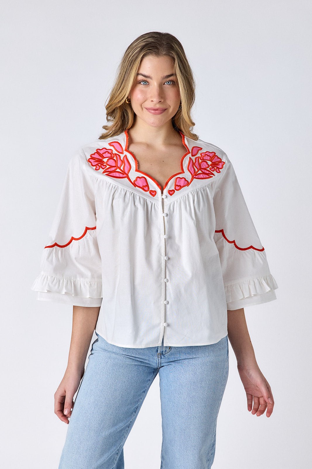 Crosby: Ity Top: Ivory - Shorely Chic Boutique