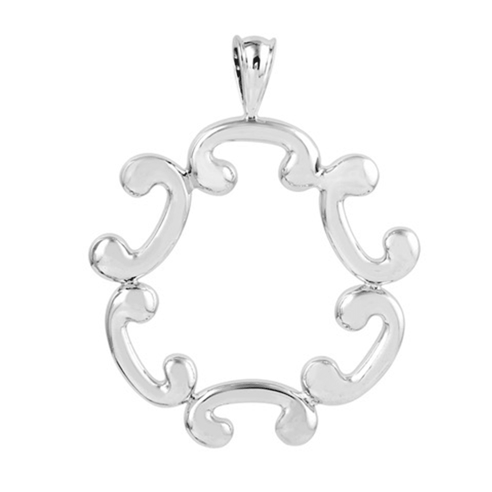 Denise Cox Designs - Large Unity Sterling Silver Necklace - Shorely Chic Boutique