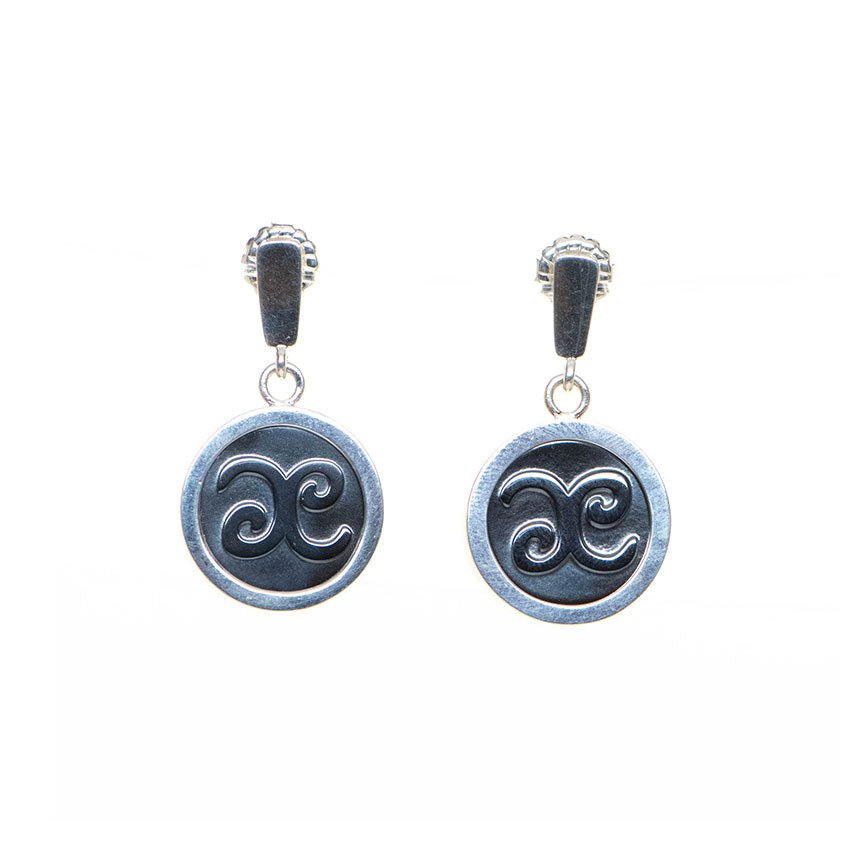 Denise Cox Designs - Purpose Carved Hemetite Small Drop Earring - Shorely Chic Boutique