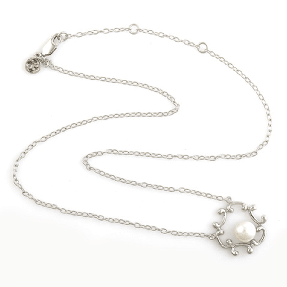 Denise Cox Designs - Small Unity Pearl Pendant Necklace Silver - Shorely Chic Boutique
