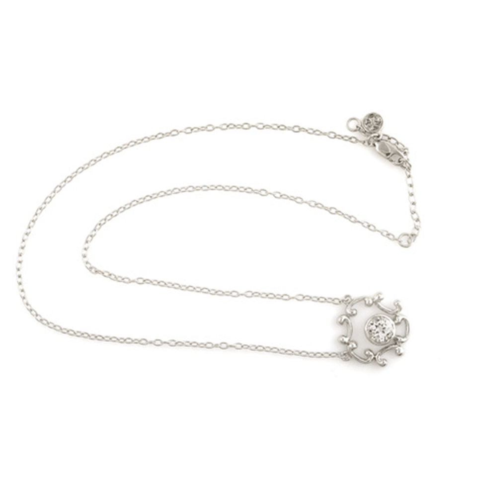 Denise Cox Designs - Small Unity White Topaz Pendant Necklace Silver - Shorely Chic Boutique