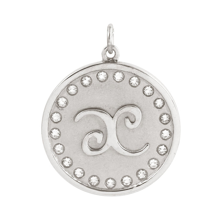 Denise Cox Designs - Sterling Silver Round Purpose Charm with Stones - Shorely Chic Boutique