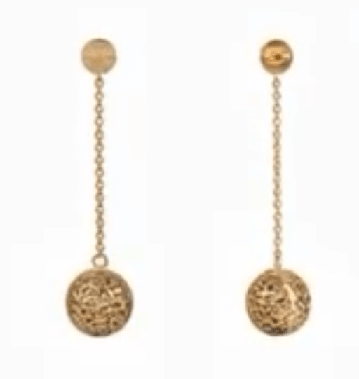 Denise Cox: Harmony Gold Bonded Ball Drop Earrings - Shorely Chic Boutique