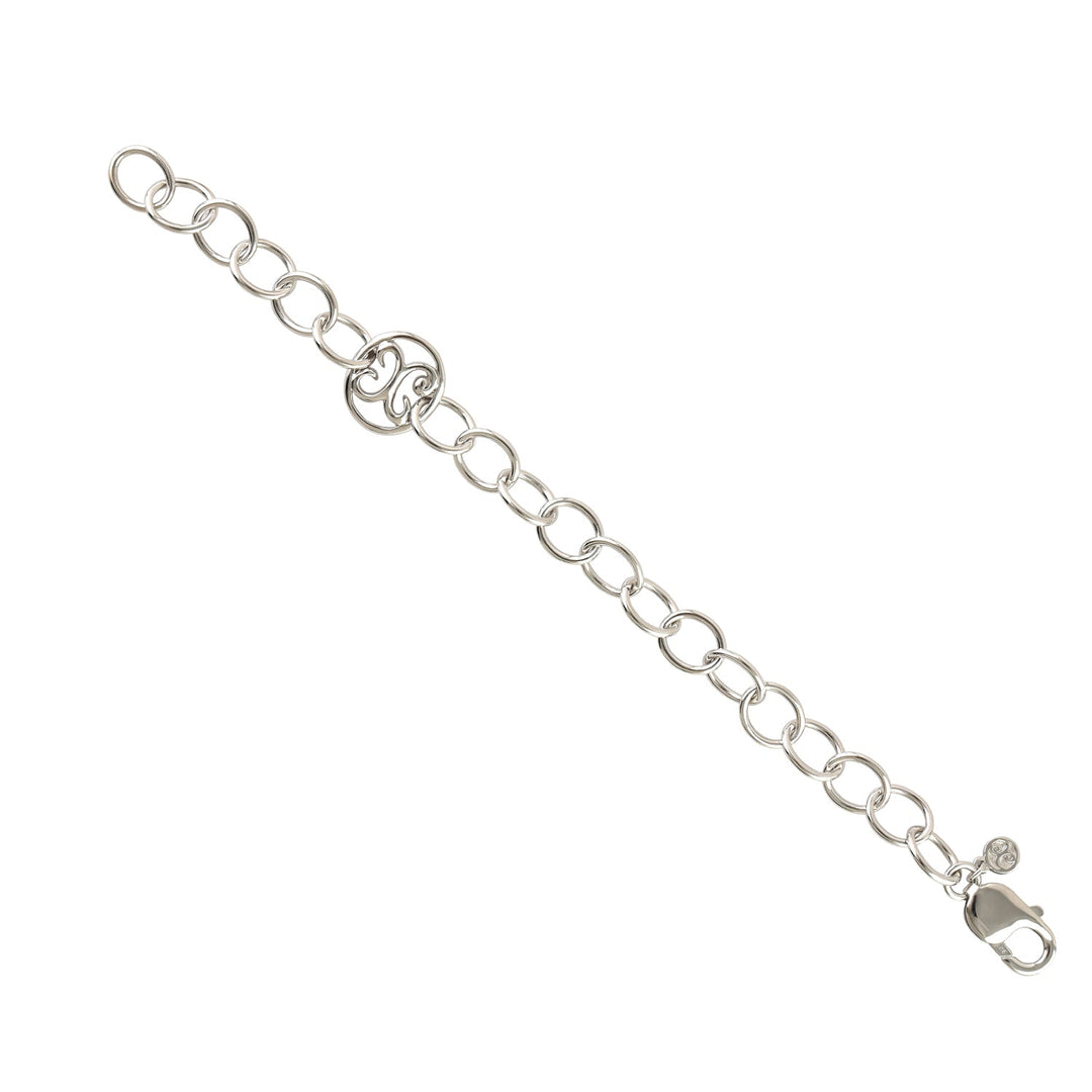 Denise Cox: One Logo Chain Bracelet: Sterling Silver - Shorely Chic Boutique