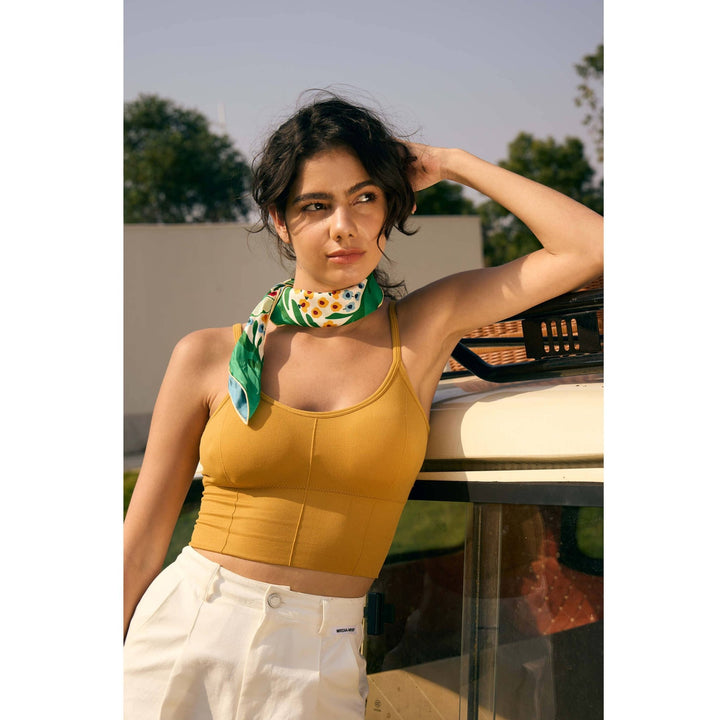 Double Sided Silk Scarf of Garden - Shorely Chic Boutique