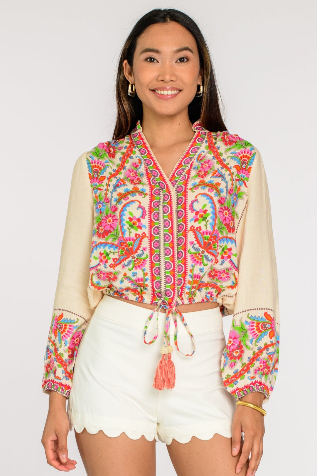 Elizabeth James - Emmet Top in Scroll with It - Shorely Chic Boutique